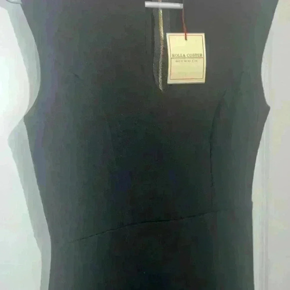 Rolla Coster Little Pencil Black Dress NWT Size Large with zip up back - Picture 2 of 9